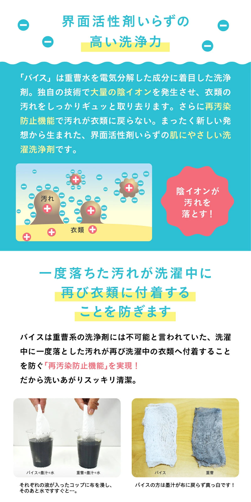 無添加洗濯洗浄剤 バイス 2kg